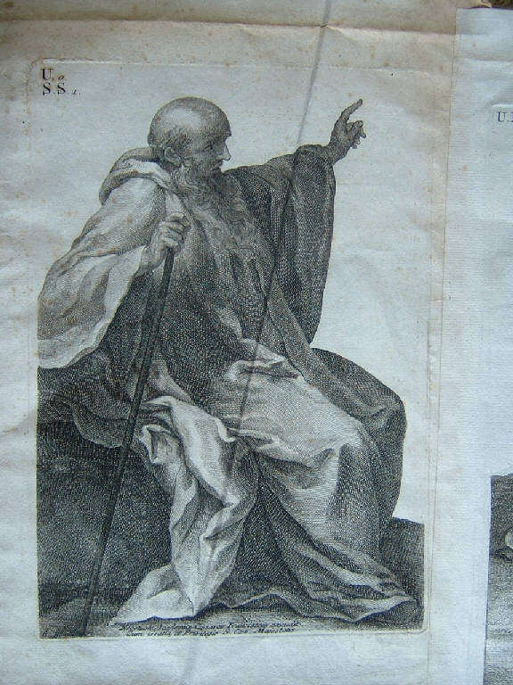 Santo monaco (stampa) - scuola italiana, scuola italiana (sec. XVII)