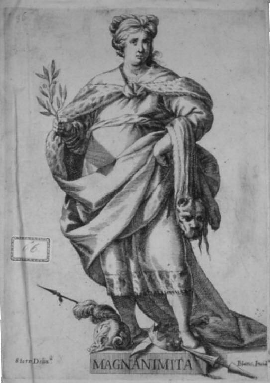 Allegoria della Magnanimità (stampa, elemento d'insieme) di Bianchi Giovanni Paolo, Storer Johann Christoff (sec. XVII)
