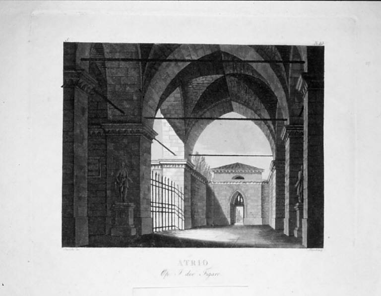 Scenografia (stampa, elemento d'insieme) di Stucchi, Angeli (sec. XIX)