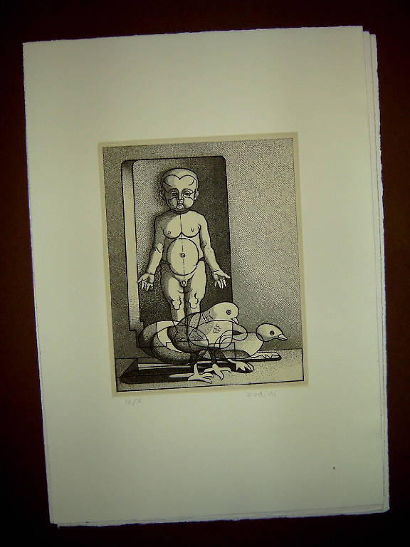 A Lorenzo, Ritratto maschile (stampa) di Bodini Floriano, Bodini Floriano (sec. XX)