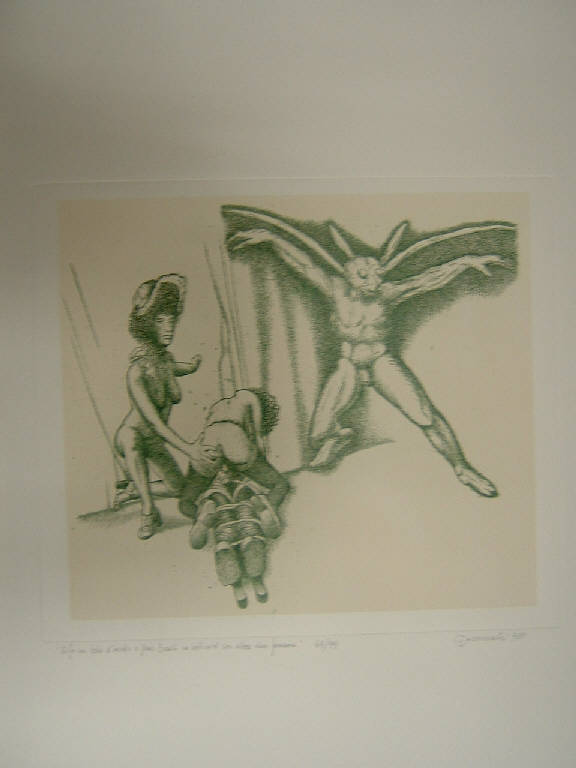 Figure (stampa a colori) di Guerreschi Giuseppe, Guerreschi Giuseppe (sec. XX)