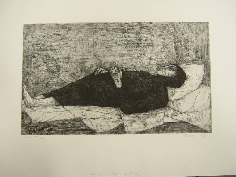 La nonna morta, Ritratto femminile (stampa) di Gasperini Giansisto, Gasperini Giansisto (sec. XX)