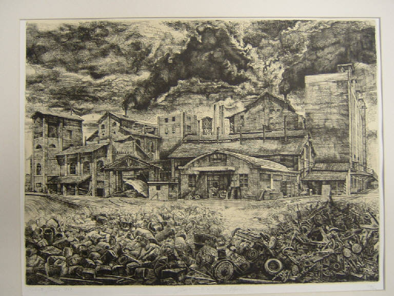 Veduta di Porto S. Elpidio (stampa) di Stelluti Roberto, Stelluti Roberto (sec. XX)
