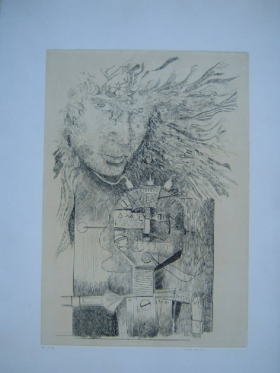 Soggetto astratto (stampa) di Ambrogio Gianni, Ambrogio Gianni (sec. XX)