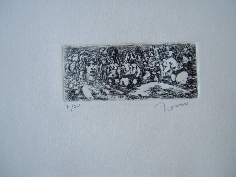 Brunalba a Cesenatico, Figura femminile (stampa) di Zancanaro Tono, Zancanaro Tono (sec. XX)