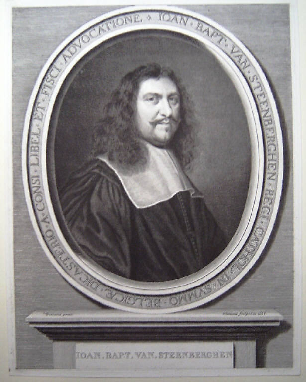 Ritratto di Jean Baptiste Van Steenberghen detto l'Avvocato d'Olanda (stampa) di Nanteuil Robert, Duchastel François (sec. XVII)
