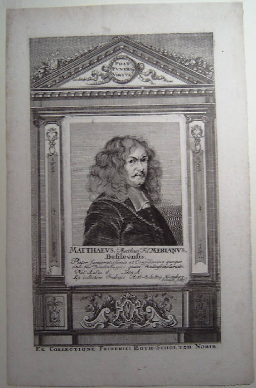 Ritratto di Matthäus Merian il Giovane (stampa) di Schmidt Georg Friederich (sec. XVIII)