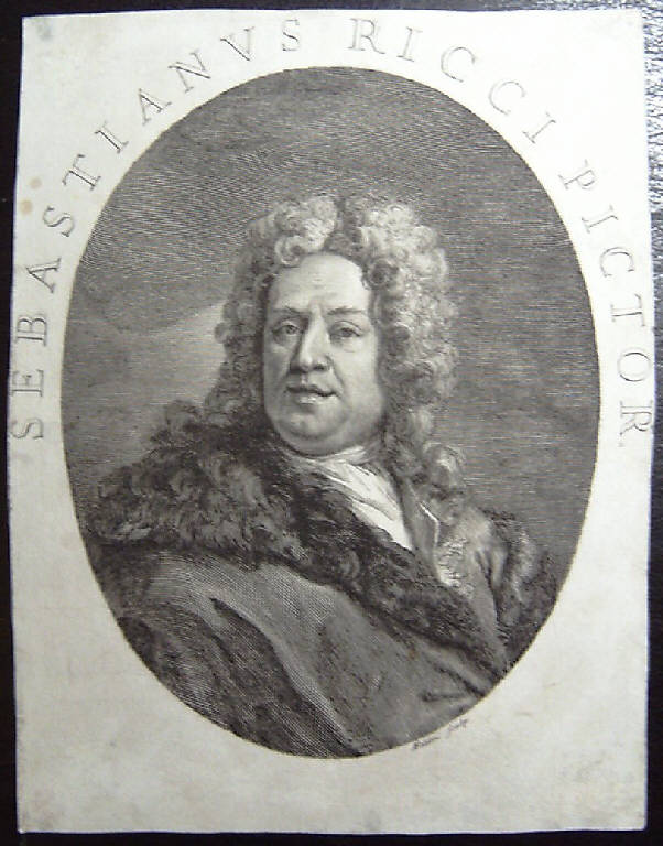 Ritratto di Sebastiano Ricci (stampa smarginata) di Faldoni Giovanni Antonio (sec. XVIII)