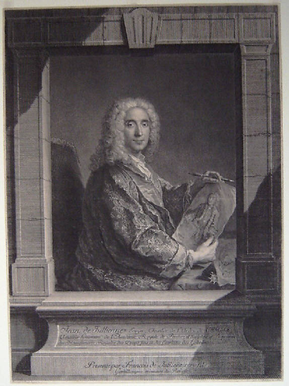 Ritratto di Jean De Julienne (stampa) di Balechou Jean Joseph, De Troy François (sec. XVIII)