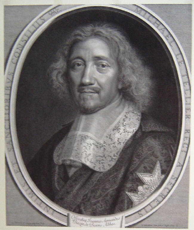 Ritratto di Michael Le Tellier (stampa smarginata) di Nanteuil Robert, Nanteuil Robert (sec. XVII)