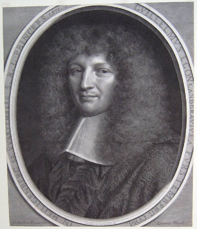 Ritratto di Guglielmo Egon Furstenberg conte (stampa smarginata) di Nanteuil Robert, Nanteuil Robert (sec. XVII)