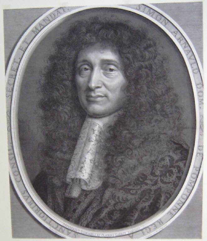 Ritratto di Simon Arnauld (stampa smarginata) di Nanteuil Robert, Nanteuil Robert (sec. XVII)