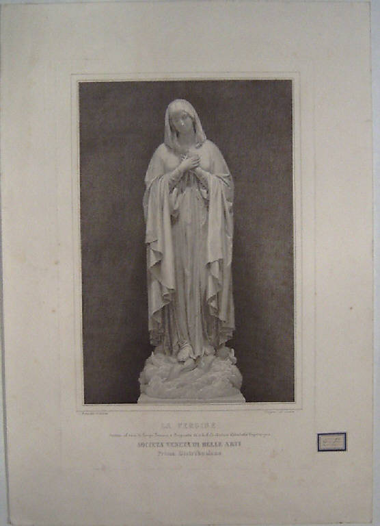 Madonna (stampa) di Viviani Antonio, Viviani Antonio, Ferrari Luigi (sec. XIX)