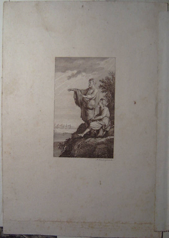 Filosofo ed allievo (stampa) di Rosaspina Francesco (secc. XVIII/ XIX)