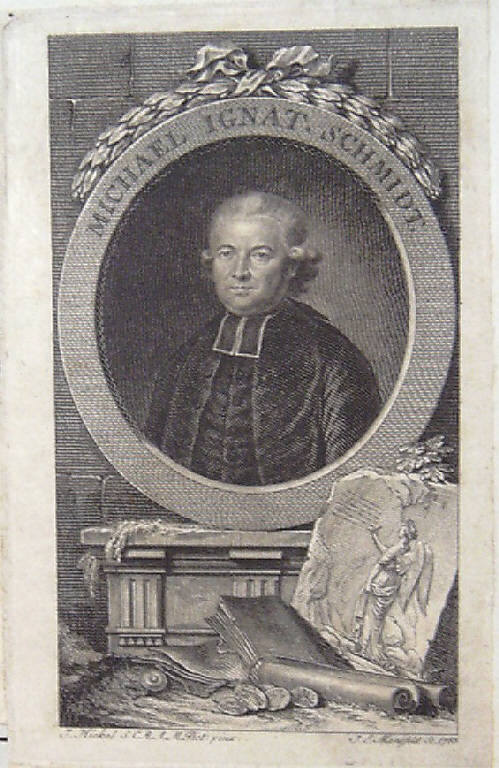 Ritratto di Michael Ignatius Schmidt (stampa) di Mansfeld Johann Ernest, Hickel Joseph (ultimo quarto sec. XVIII)