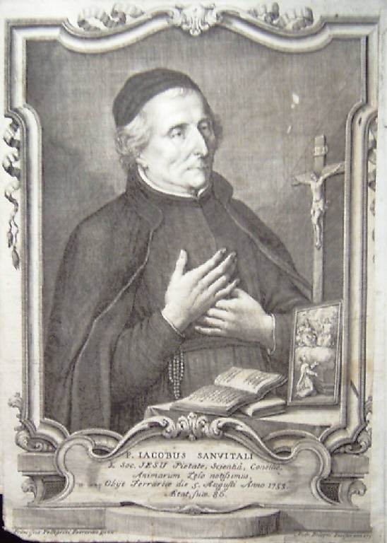 Ritratto di Iacopo Sanvitali padre (stampa) di Bolzoni Andrea, Pellegrini Francesco (metà sec. XVIII)
