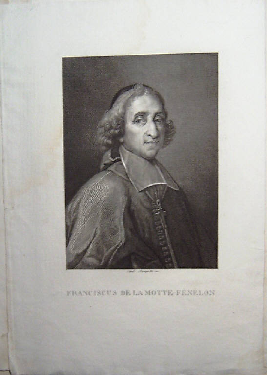 Ritratto di Francesco De La Motte-Fénélon (stampa smarginata, elemento d'insieme) di Rampoldi Carlo (sec. XIX)