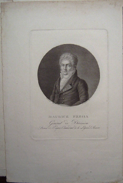 Ritratto di Maurice Fresia (stampa) di Rosaspina Francesco, Caminade Alexandre François (primo quarto sec. XIX)