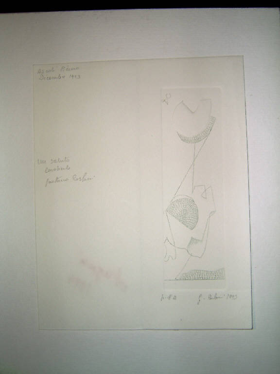 Soggetto astratto (stampa a colori) di Corbari Gaetano, Corbari Gaetano (fine sec. XX)