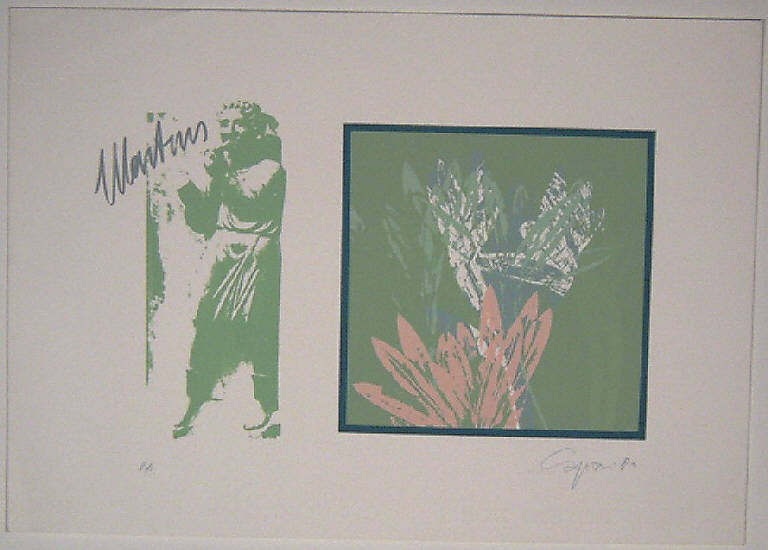 Allegoria del mese di Marzo (stampa a colori, elemento d'insieme) di Capisani Ferdinando, Capisani Ferdinando (ultimo quarto sec. XX)