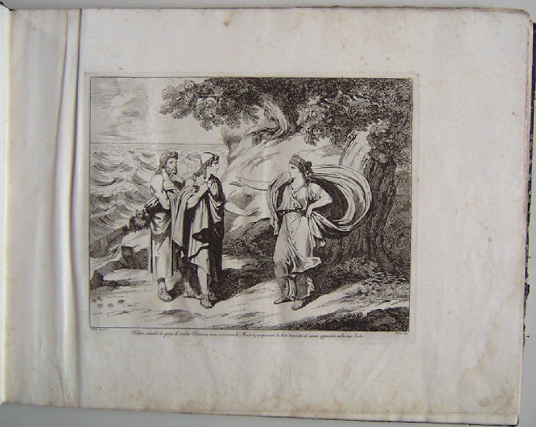 Calipso, Telemaco e Mentore (stampa, elemento d'insieme) di Pinelli Bartolomeo, Pinelli Bartolomeo (sec. XIX)
