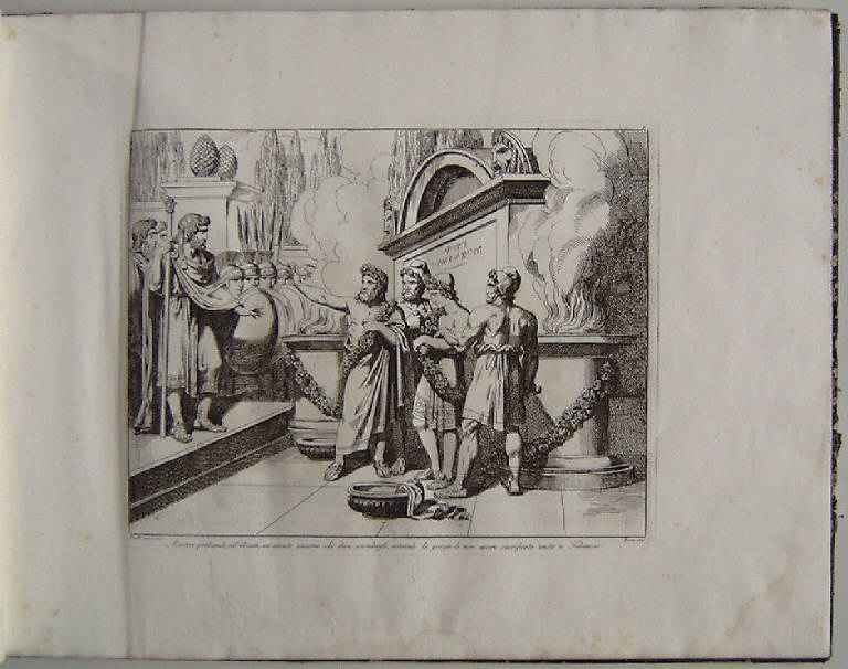 Mentore predice il futuro al re Aceste (stampa, elemento d'insieme) di Pinelli Bartolomeo, Pinelli Bartolomeo (sec. XIX)