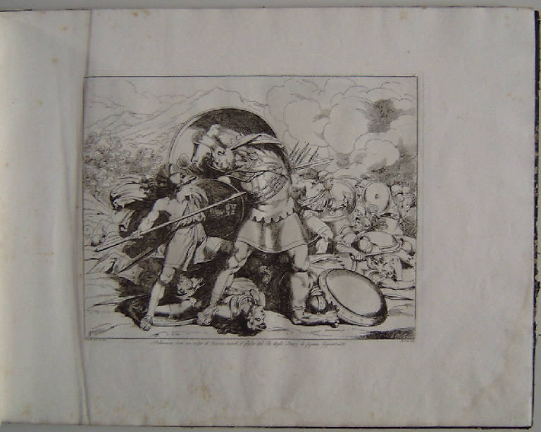 Telemaco uccide il figlio del re degli Imeri (stampa, elemento d'insieme) di Pinelli Bartolomeo, Pinelli Bartolomeo (sec. XIX)