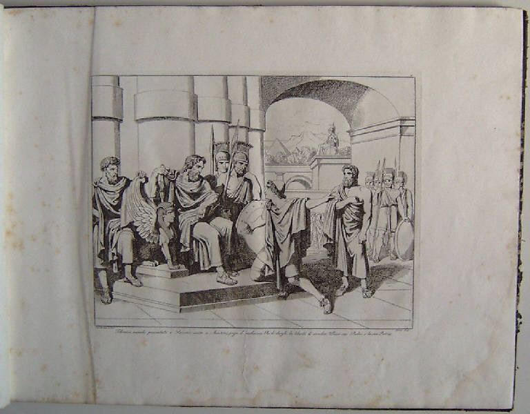 Telemaco e Mentore davanti al re Sesostri (stampa, elemento d'insieme) di Pinelli Bartolomeo, Pinelli Bartolomeo (sec. XIX)