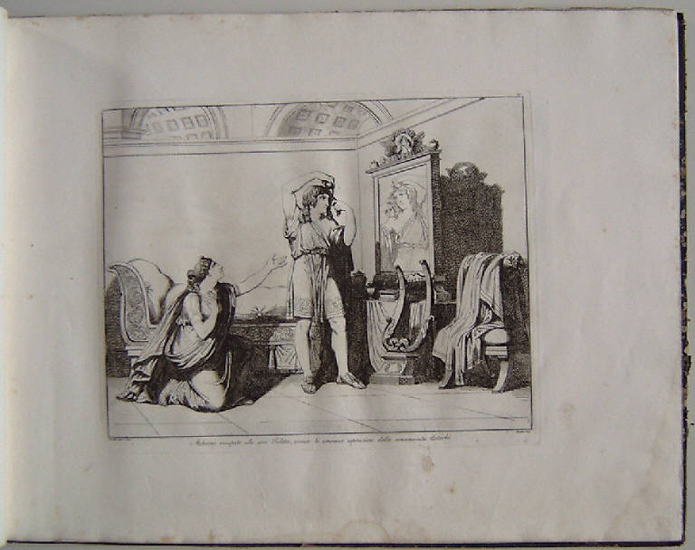Malacone rifiuta Astarbè (stampa, elemento d'insieme) di Pinelli Bartolomeo, Pinelli Bartolomeo (sec. XIX)