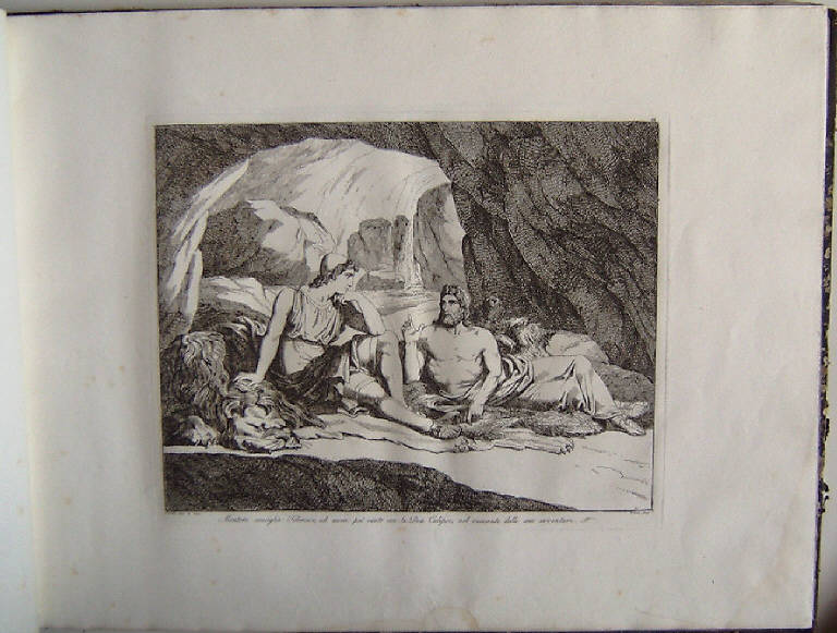 Mentore e Telemaco (stampa, elemento d'insieme) di Pinelli Bartolomeo, Pinelli Bartolomeo (sec. XIX)