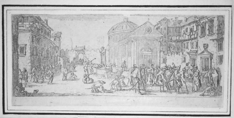 Scena vi vita militare (stampa, serie) di Callot Jacques (sec. XVII)