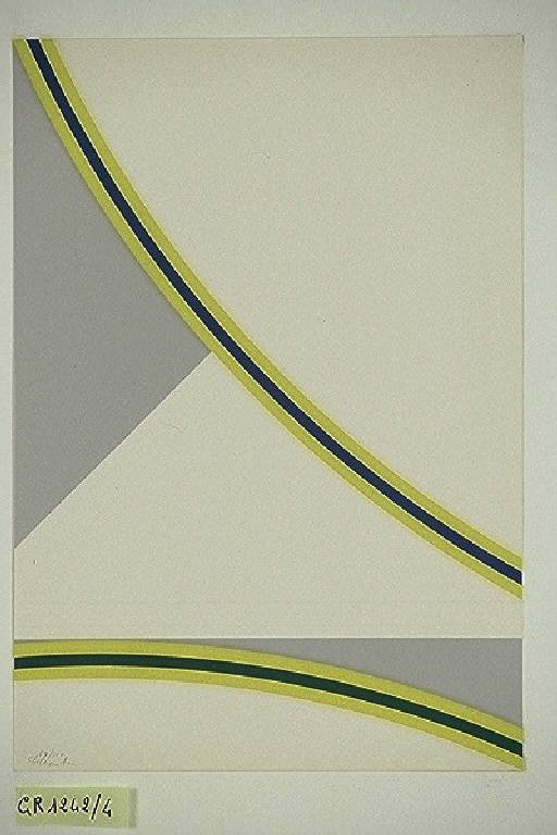 Composizione astratta (stampa, elemento d'insieme) di Salvatore Nino Di, Salvatore Nino Di (terzo quarto sec. XX)