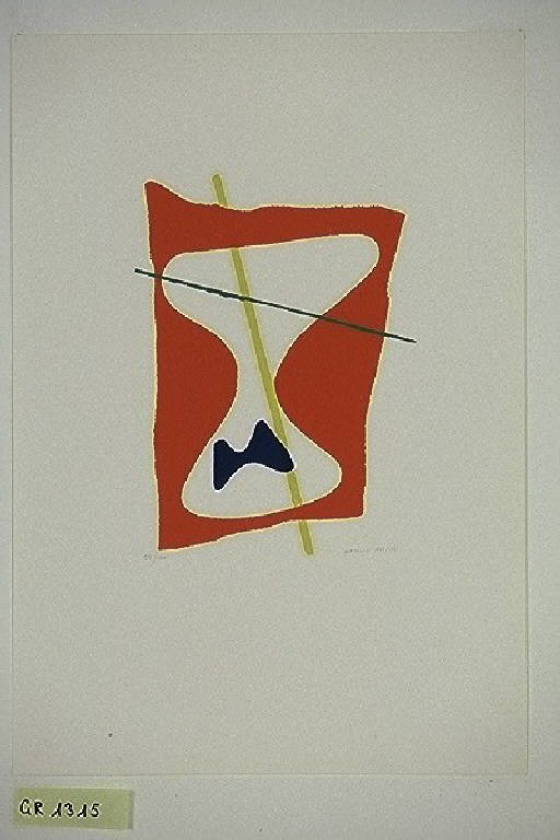 Composizione astratta (stampa a colori, elemento d'insieme) di Veronesi Luigi, Veronesi Luigi (sec. XX)