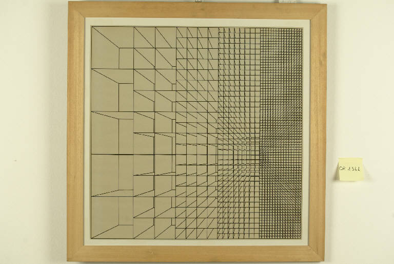 progetto 750, Costruzione geometrica (stampa, elemento d'insieme) di Mari Enzo, Mari Enzo (terzo quarto sec. XX)