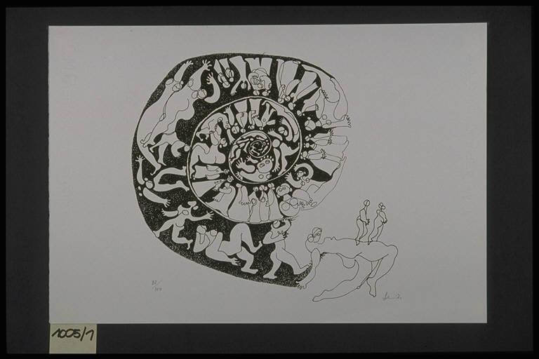 Figure (stampa, elemento d'insieme) di Leboroni Maria Elisa, Leboroni Maria Elisa (terzo quarto sec. XX)