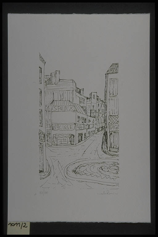 Veduta (stampa, elemento d'insieme) di Rossini Nicola, Rossini Nicola (terzo quarto sec. XX)