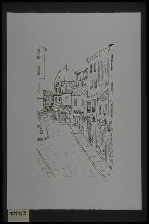 Veduta (stampa, elemento d'insieme) di Rossini Nicola, Rossini Nicola (terzo quarto sec. XX)