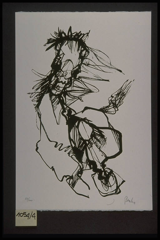 Cavallo (stampa, elemento d'insieme) di Bomben Ottavio, Bomben Ottavio (terzo quarto sec. XX)