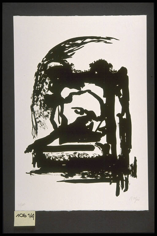 Composizione astratta (stampa, elemento d'insieme) di Alfieri Attilio, Alfieri Attilio (terzo quarto sec. XX)