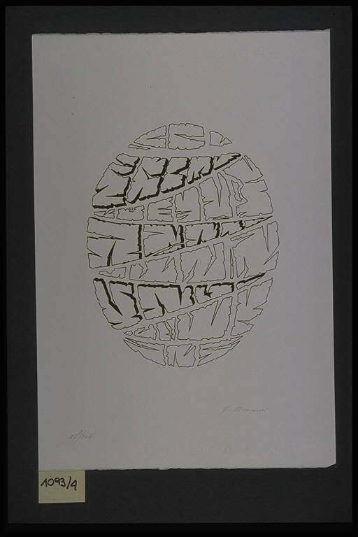 Ovale (stampa, elemento d'insieme) di Brunori Giorgio, Brunori Giorgio (terzo quarto sec. XX)