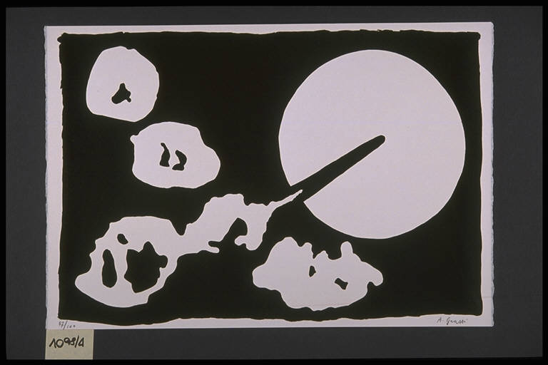 Composizione astratta (stampa, elemento d'insieme) di Grassi Andrea, Grassi Andrea (terzo quarto sec. XX)