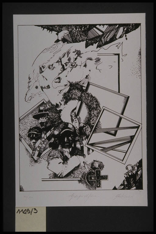 Soldato (stampa, elemento d'insieme) di Rota Sperti Sergio, Rota Sperti Sergio (terzo quarto sec. XX)