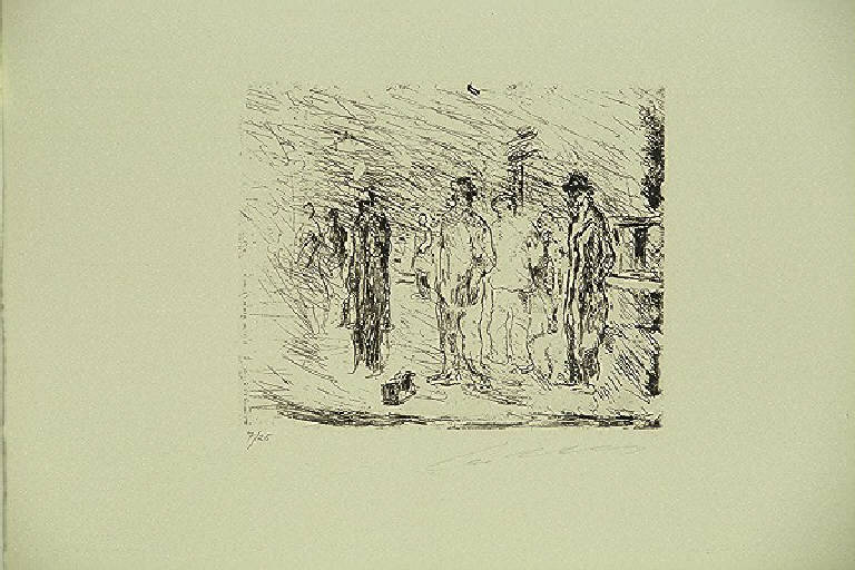 Gruppo di persone (stampa, elemento d'insieme) di Treccani Ernesto, Treccani Ernesto (terzo quarto sec. XX)