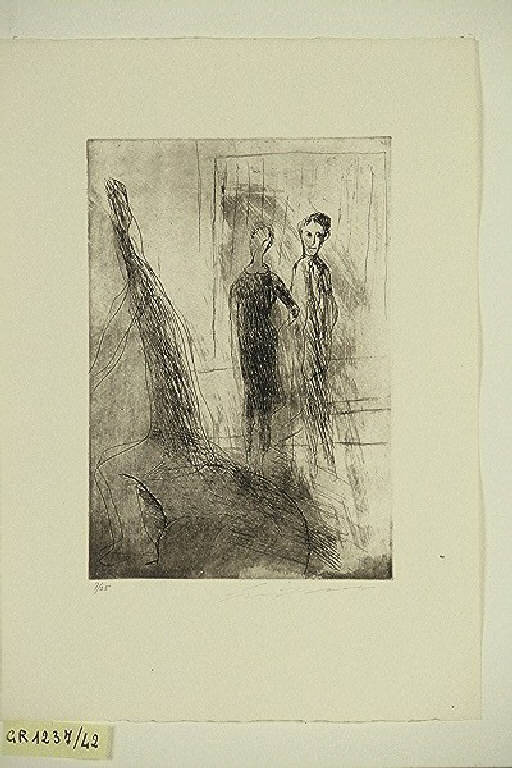 Figura femminile e figura maschile (stampa, elemento d'insieme) di Treccani Ernesto, Treccani Ernesto (terzo quarto sec. XX)