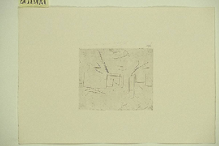 Paesaggio urbano (stampa, elemento d'insieme) di Treccani Ernesto, Treccani Ernesto (terzo quarto sec. XX)