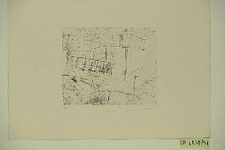 Paesaggio urbano (stampa, elemento d'insieme) di Treccani Ernesto, Treccani Ernesto (terzo quarto sec. XX)