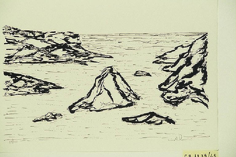 Marina (stampa, elemento d'insieme) di Rossini Nicola, Rossini Nicola (terzo quarto sec. XX)