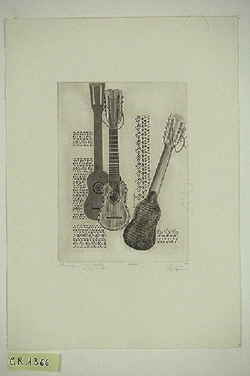 Charango, Strumenti musicali a corde (stampa) di Costantini Marco, Costantini Marco (terzo quarto sec. XX)