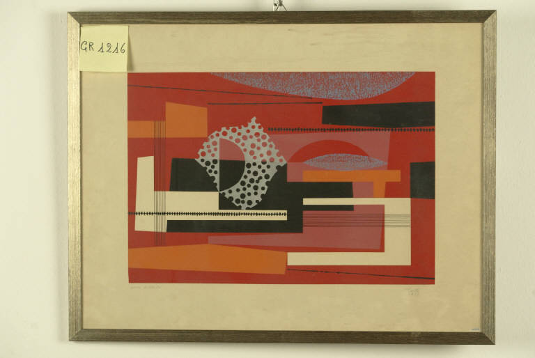 Composizione - MAC, Composizione astratta (stampa) di Conte Michelangelo, Conte Michelangelo (metà sec. XX)