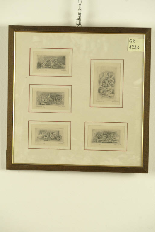 Natura morta, Natura morta (stampa, elemento d'insieme) di Costantini Marco, Costantini Marco (terzo quarto sec. XX)